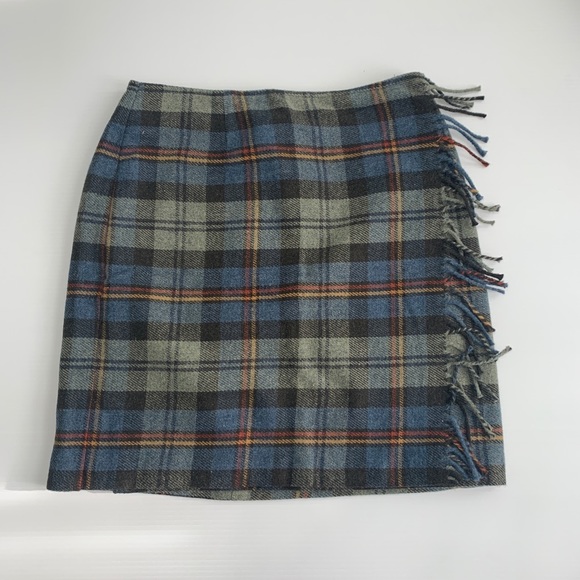 Talbots Dresses & Skirts - TALBOTS WOMENS PLAID WOOL BLEND SKIRT SIZE 12
